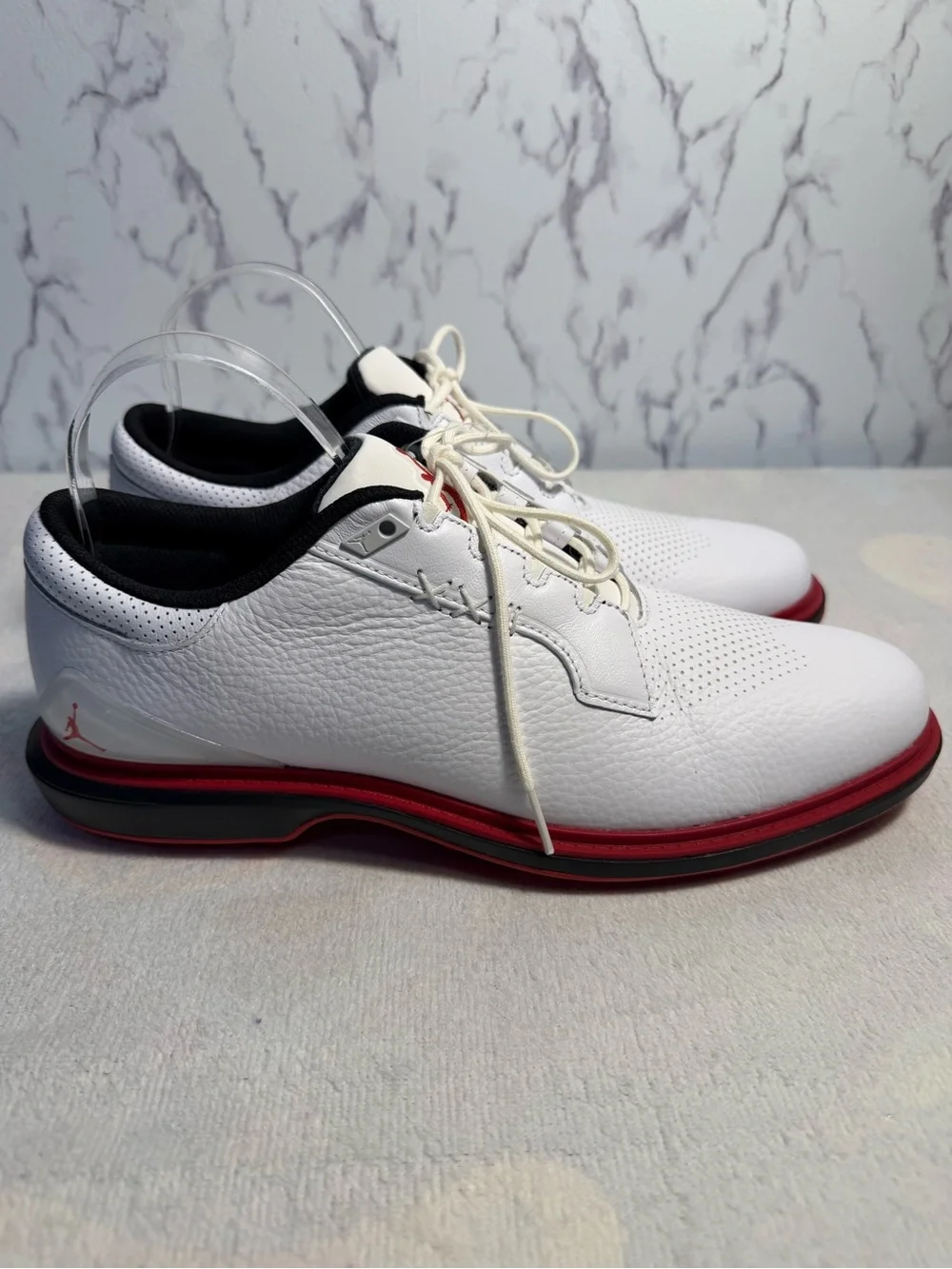 Nike Air Jordan ADG 5 Spikeless Golf Shoes White Black Red Men’s 11.5 NWOT